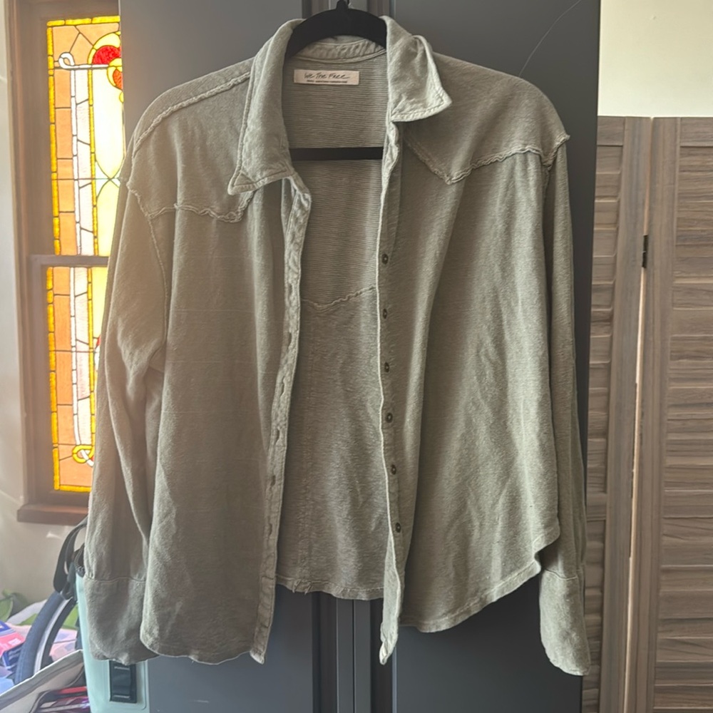 Free people button up